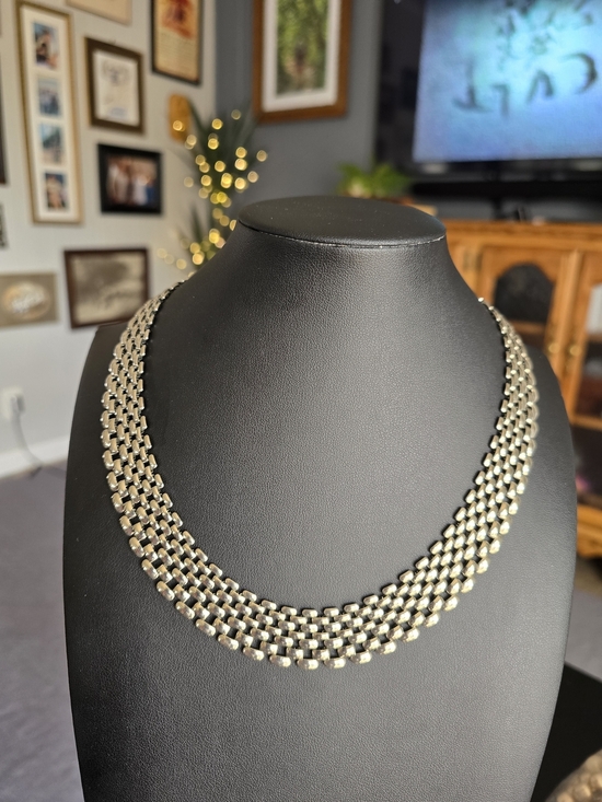 Vintage Jewelry - Classic Multi-Strand Silver-Tone Women's Necklace